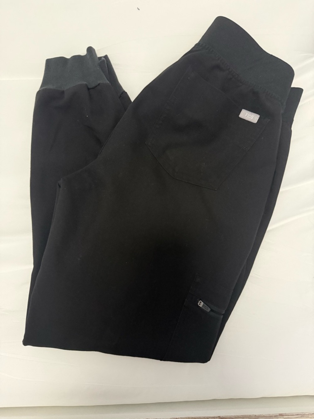 Figs Black Ankle-Length Scrub Pants